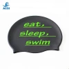 High Quality Customized Printing Silicone Adult Funny Swim Cap Adult Swim Cap Adult Swim Hat