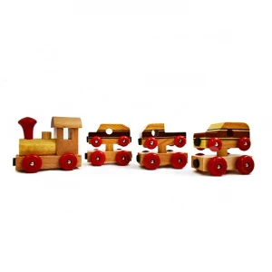 High quality educational wooden magnetic train