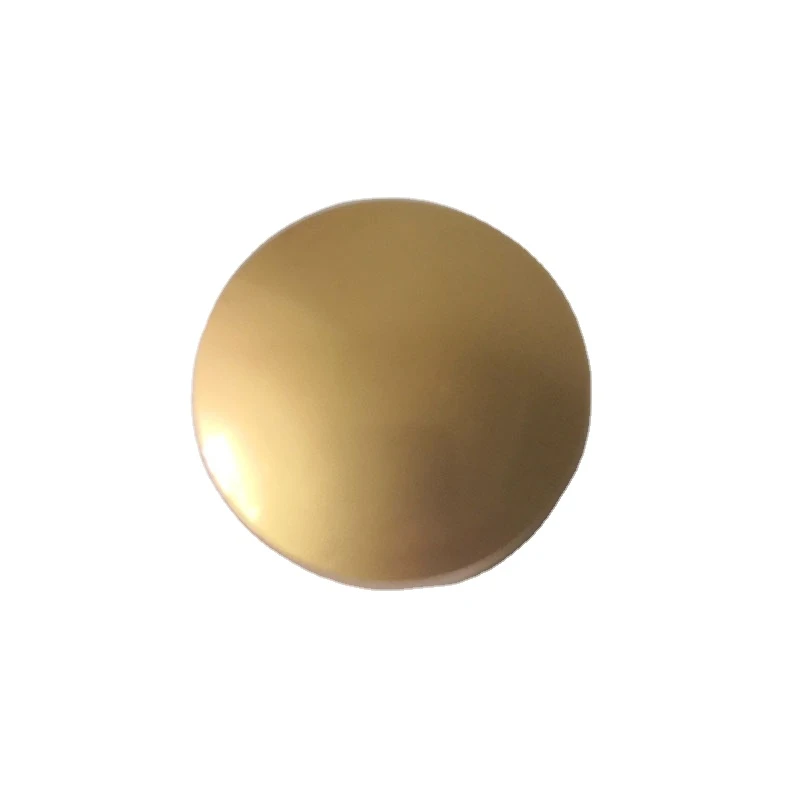 High quality gold brand logo custom metal dome shank button