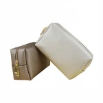 High Quality Luxury Custom Makeup Brush Case Women Travel PU Cosmetic Bag Zipper Toiletry bag for travel