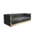 Import High Quality Microfiber Leather Golden Stainless Steel Chassis Living Room Furniture Leisure Sofa from China