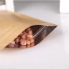 High Quality OEM Printed Aluminium Kraft Paper Standing Up Ziplock Food Packaging Bags