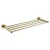 Import High quality polished gold brass wall mounted towel rack bath towel shelf towel holder from China