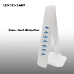 High quality promotion 3 lighting modes 5 -gear led foldable desk lamp living room battery operated table lamp