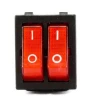 high quality rocker double switch with light
