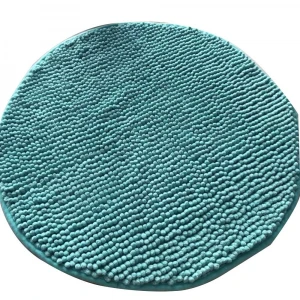 High Quality Soft Absorbent Round Chenille Bath Mats