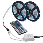 high quality TV backlight 5 Meters led strip with 44 keys remote control RGB led strip DC12V 24W led strip night light
