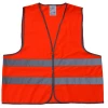 High Visibility red Safety clothing / Reflective vest with zipper for adult
