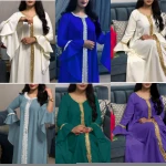 HJ ZMDR06 Dubai islam embroidered Islamic Clothing Jalabiya Luxury Dress For Muslim Women