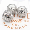 Hollowed-out ball Christmas decor Stainless Steel Jewelry Accessories Pendant