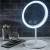 Import Holu Custom Private Label Travel Portable Rechargeable Desktop Cosmetic Mirror Beauty Breeze Led Makeup Mirror With Fan from China