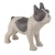 Import Home Decoration Wholesale Silver Dot Resin Animal Bulldog Figurine Silver Polyresin Bulldog Statue from China