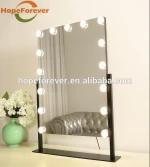 Home Decorative Use Mirror with light & Saloon oval led mirror on Table