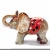 Import Home Furnishing Living Room Ornaments Ceramic Animals Handcrafts Modern Ceramic Covered in banana leaves Ceramic Elephant from China