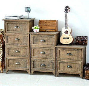 Home furniture receive ark solid wood 2 drawers high-grade Cabinet beside storage table