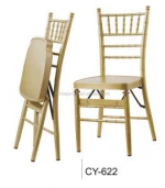 Hot sale China manufacturer hotel furniture steel party tiffany chair with cushion