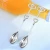 Import Hot Sale Double Heart Shape Spoon Set Wedding Gift Souvenirs For Party Supplies from China