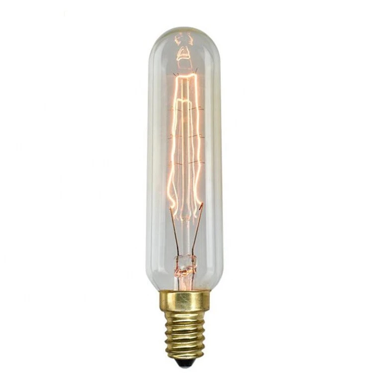 Hot sale  E12  Candelabra Base Edison T25 Tubular Style Incandescent Bulb For Home light fixture Decor