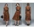 Import Hot Sale Fashion Elegant Embroidery Lace Shirt Dress with Belt from China