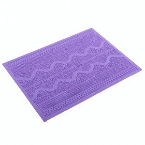 Hot Sale Flower Silicone Mat Lace Embossed Cake Mold Fondant Sugar Cake Decorating Tools