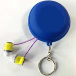 Hot sale key ring silicone cable winder for earphone wires