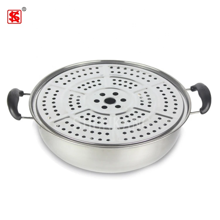 Hot Sale Kitchen appliance stainless steel steam pot cookware steamer cooking pot