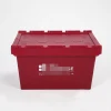 Hot Sale Lidded Storage Box Heavy Duty Attached Lid Container Plastic Fruit Crates