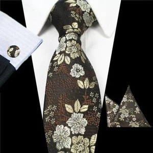 Hot sale mens fashion accessories set 70x1480x36mm polyester neck ties men