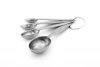 Hot sale passed FDA or LFGB stainless steel 4pc set measuring spoon set