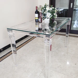 Hot Sale Round acrylic crystal dining table