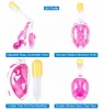 Hot Sale Snorkeling Mask Fashion Adult Mask Snorkel 180 degree view Adult Full Face Mask