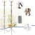Import Hot Sale stainless steel floor caitang coat rack stand for hotel from China