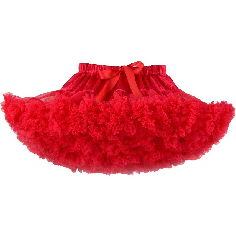 hot sell style mini kids tutu skirts  2 layers colorful gauze children baby girl tutu pettiskirt