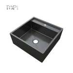 Hot Selling Fashion Square Shape Gold Bathroom Vanity Hand Wash Sink
