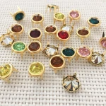 Hot selling gold silver jeans rhinestone diamond garment rivet for jean belt rivet strass