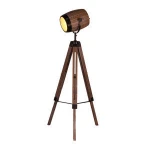 Hot selling indoor lighting wholesale tripod retro vintage wood floor lamp for home decoration