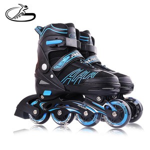 Hot selling model  Free sample  big size flashing wheels  inline skates roller skates
