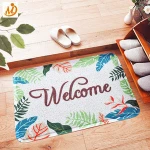 Hot-selling non-slip dusting welcome pvc door mat customized wholesale