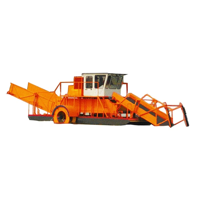 Hot selling River Cleaning Water Hyacinth Cutting Hydraulic Water Weed Harvester Boat