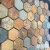 Import Hot Selling Rusty Natural Slate Hexagon Mosaic for Garden Decoration from China