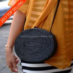 Hot Summer Rattan Bag Leather Trims