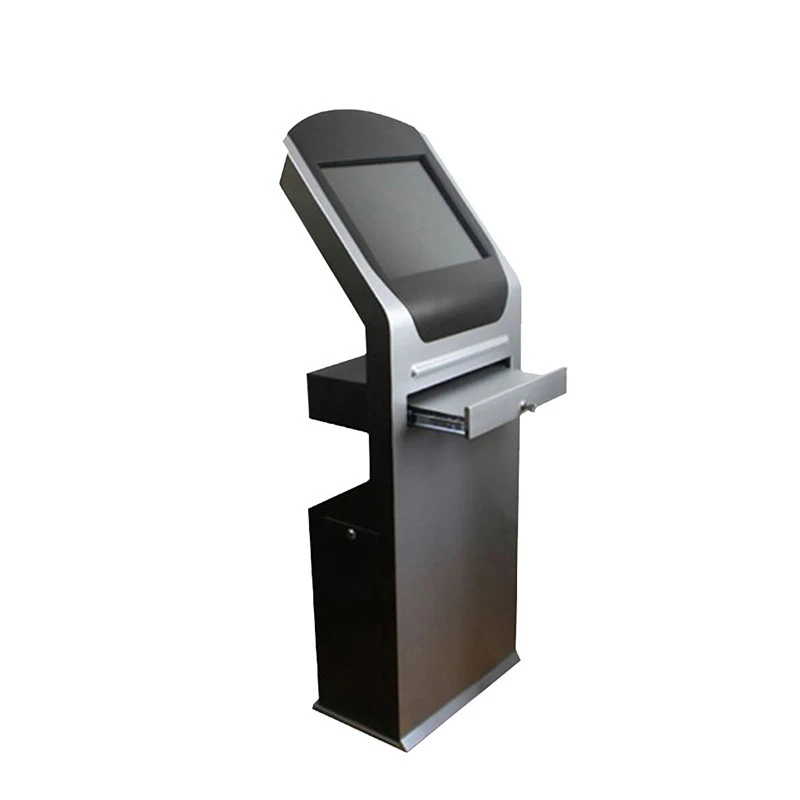 Hotel self service lcd touch screen financial payment kiosk queue management machine