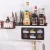 Household plastic wall mounted kitchen storage spice rack