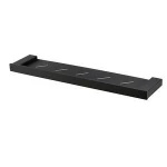 HUIDA black  SS metal wall mounted bathroom accessories shelves