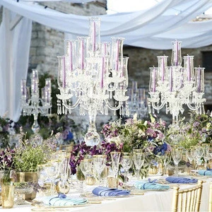 hurricane crystal candelabra wedding centerpieces 9 arms crystal candle holder for event for wedding table