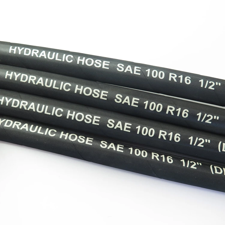 Hydraulic rubber hoses braided rubber flexible fireproof hydraulic hose R1AT