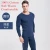 Import In stock high quality men 100% Cotton long round neck johns thermal underwear set soft breathable warm from China