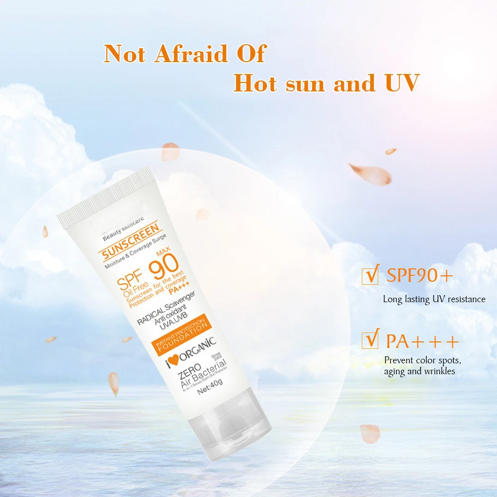 In Stock SPF90 Sunscreen Cream Korean Sun Block Sonnencreme 40g