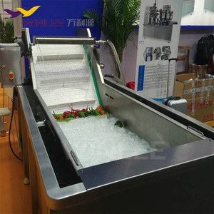 Industrial good quality vegetable washer brush potato cleaning machine
