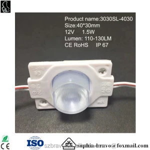 IP65 Waterproof SMD3535 3030 High Power 3W 12V Len LED Module with Radiator